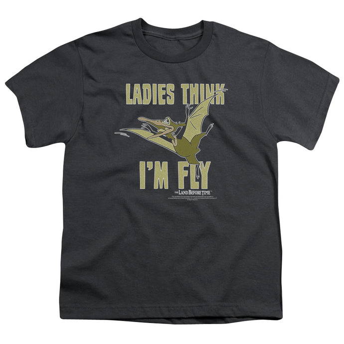 The Land Before Time Im Fly Kids Youth T Shirt Charcoal