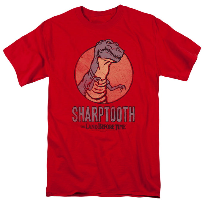 The Land Before Time Sharptooth Mens T Shirt Red