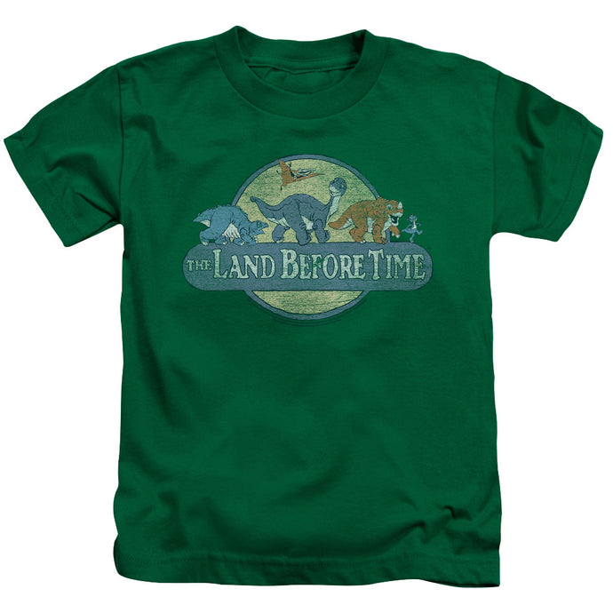 The Land Before Time Retro Logo Juvenile Kids Youth T Shirt Kelly Green