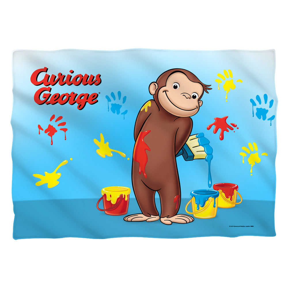 Curious George Paint Pillow Case