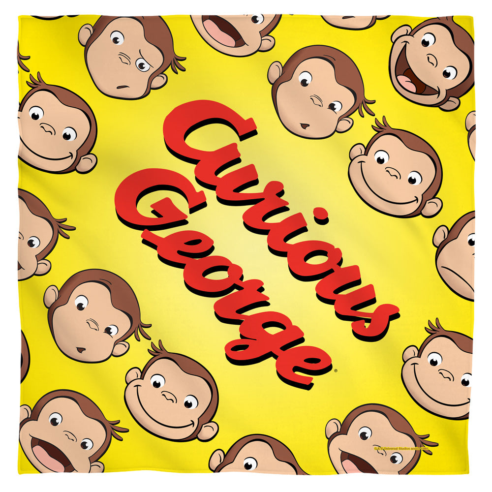 Curious George Heads Bandana Officially Licensed