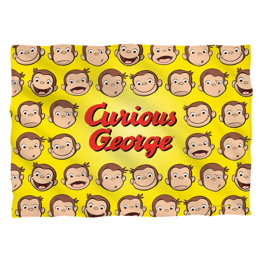 Curious George Heads Pillow Case