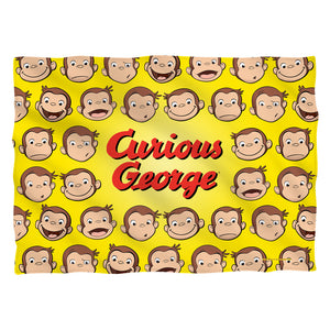 Curious George Heads Pillow Case