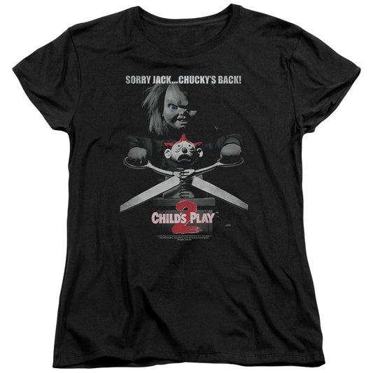 Childs Play 2 Jack Poster Womens T Shirt Black