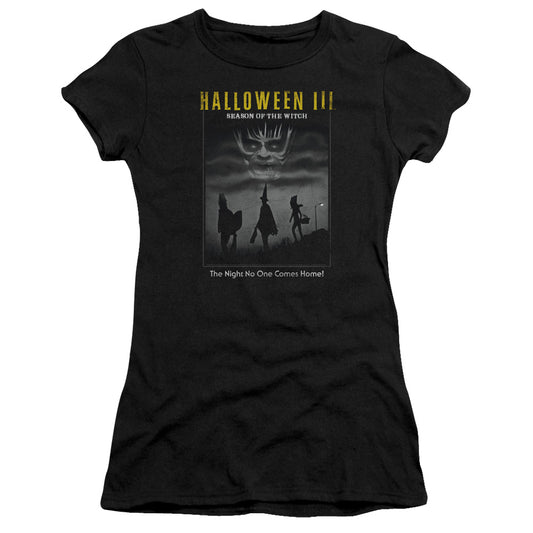 Halloween III Kids Poster Junior Sheer Cap Sleeve Womens T Shirt Black