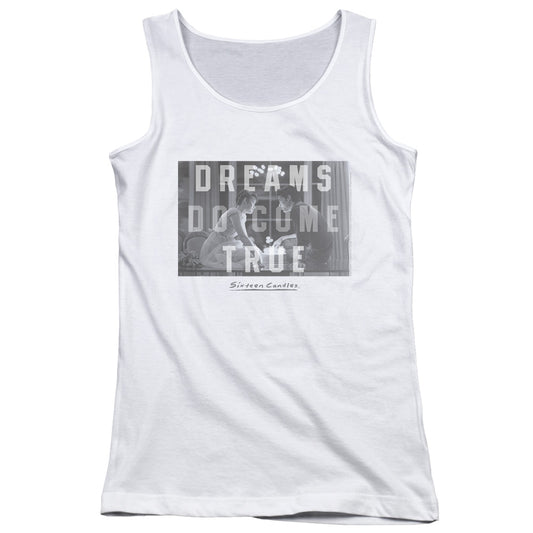 Sixteen Candles Dreamers Womens Tank Top Shirt White