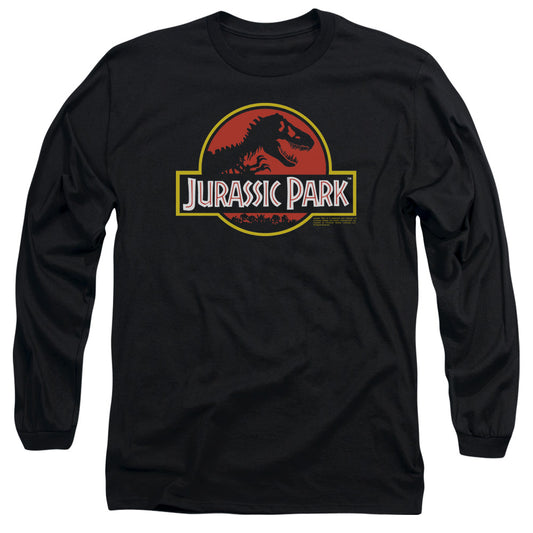 Jurassic Park Classic Logo Mens Long Sleeve Shirt Black