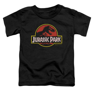Jurassic Park Classic Logo Toddler Kids Youth T Shirt Black