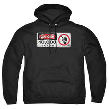 Load image into Gallery viewer, Jurassic Park Electric Fence Sign Mens Hoodie Black