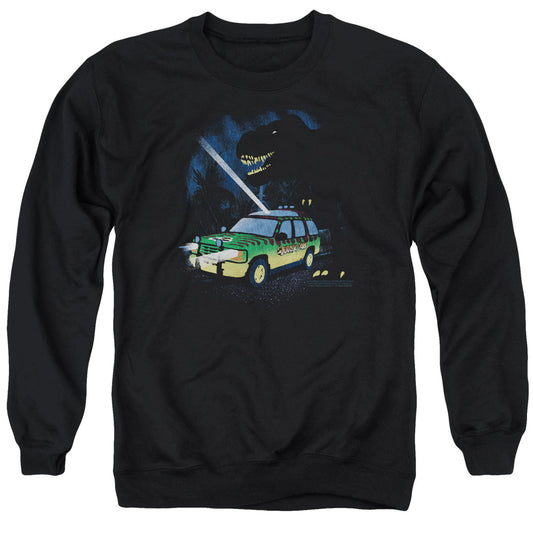 Jurassic Park Turn It Off Mens Crewneck Sweatshirt Black