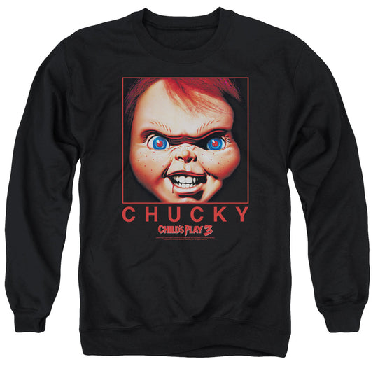 Childs Play 3 Chucky Squared Mens Crewneck Sweatshirt Black