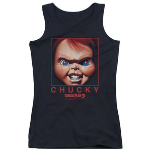 Childs Play 3 Chucky Squared Womens Tank Top Shirt Black