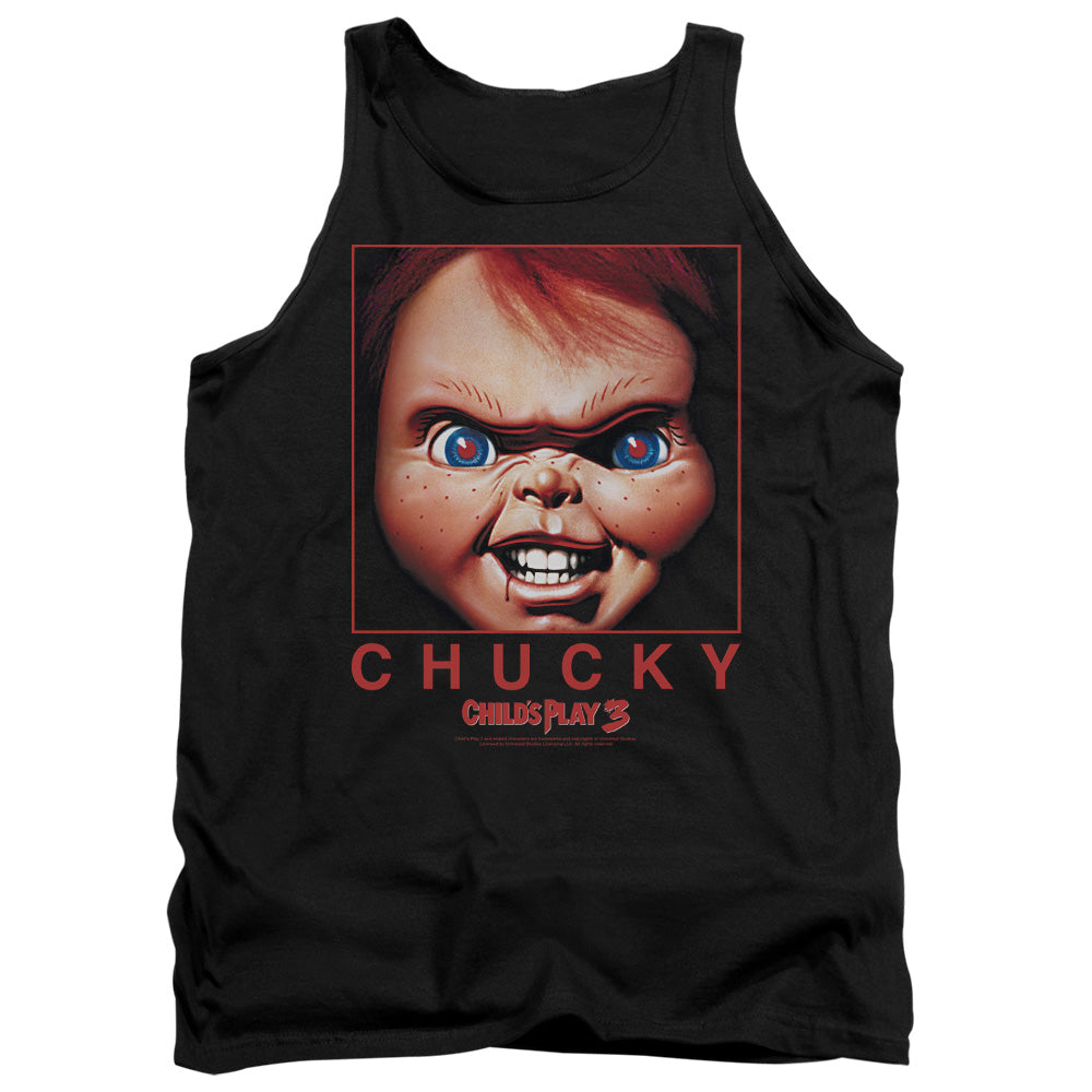 Childs Play 3 Chucky Squared Mens Tank Top Shirt Black