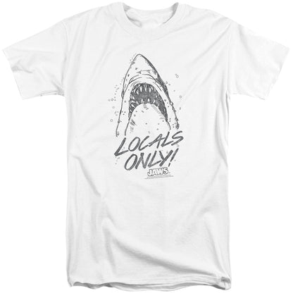 Jaws Locals Only Mens Tall T Shirt White