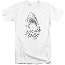 Load image into Gallery viewer, Jaws Locals Only Mens Tall T Shirt White
