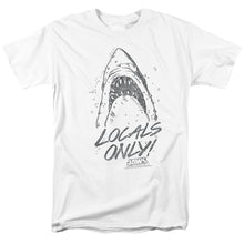 Load image into Gallery viewer, Jaws Locals Only Mens T Shirt White