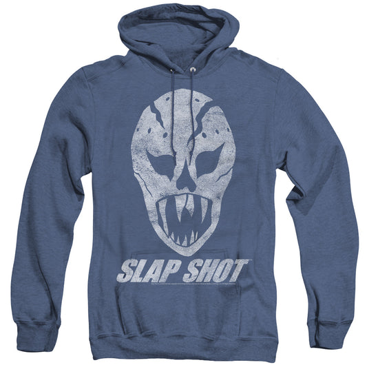 Slap Shot The Mask Heather Mens Hoodie Royal Blue