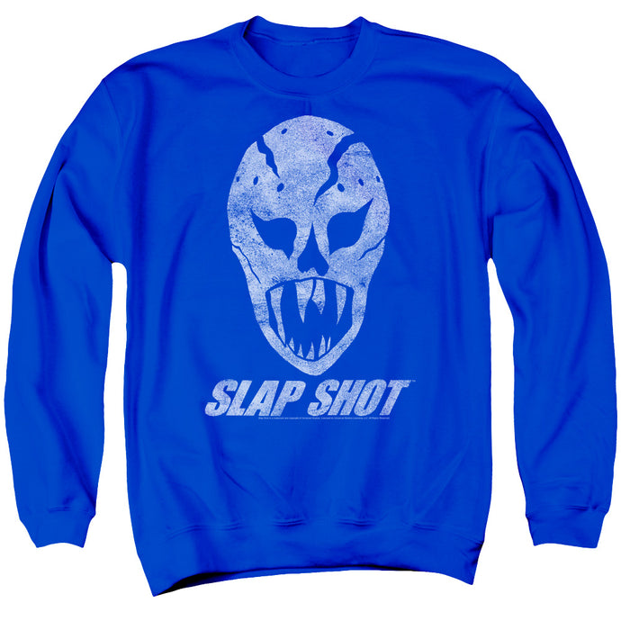 Slap Shot The Mask Mens Crewneck Sweatshirt Royal Blue
