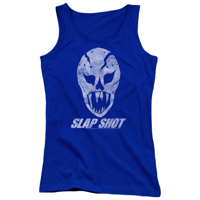 Slap Shot The Mask Womens Tank Top Shirt Royal Blue