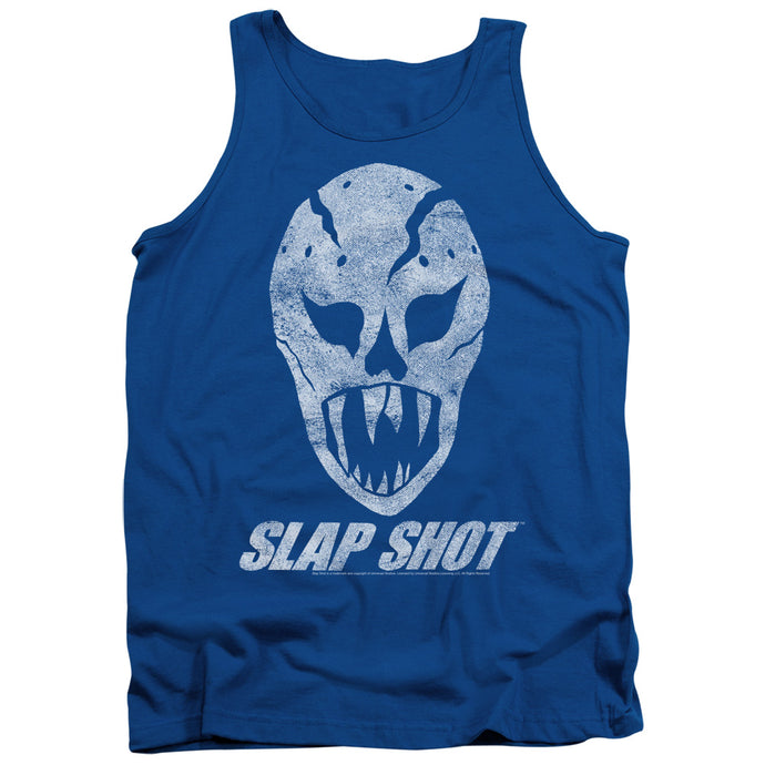Slap Shot The Mask Mens Tank Top Shirt Royal Blue