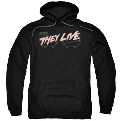 They Live Glasses Logo Mens Hoodie Black