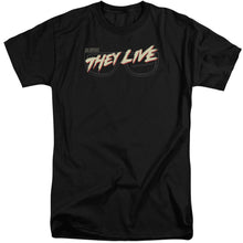 Load image into Gallery viewer, They Live Glasses Logo Mens Tall T Shirt Black