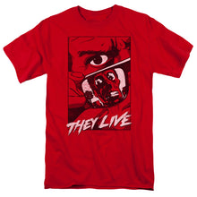 Load image into Gallery viewer, They Live Graphic Poster Mens T Shirt Red