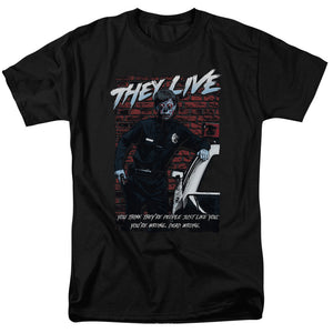 They Live Dead Wrong Mens T Shirt Black