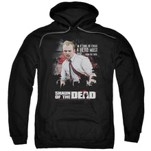 Load image into Gallery viewer, Shaun Of The Dead Hero Must Rise Mens Hoodie Black