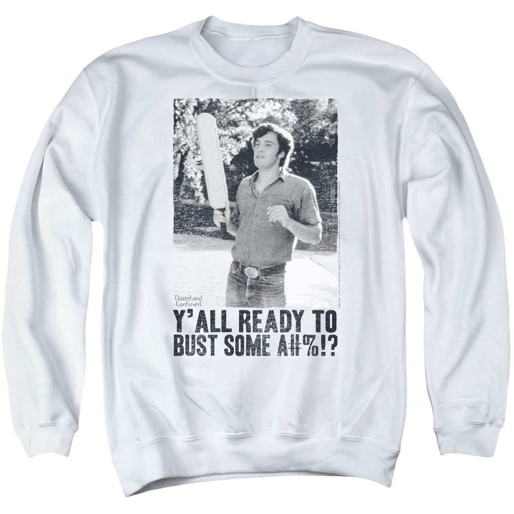 Dazed and Confused Paddle Mens Crewneck Sweatshirt White