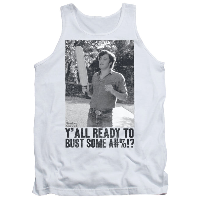 Dazed and Confused Paddle Mens Tank Top Shirt White