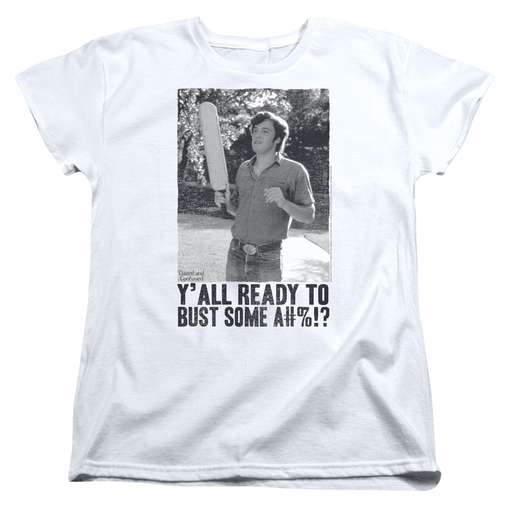 Dazed and Confused Paddle Womens T Shirt White