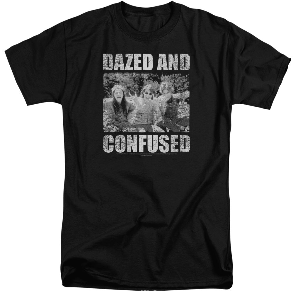 Dazed and Confused Rock On Mens Tall T Shirt Black