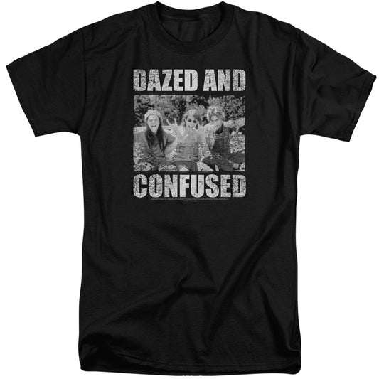 Dazed And Confused Rock On Mens Tall T Shirt Black Black