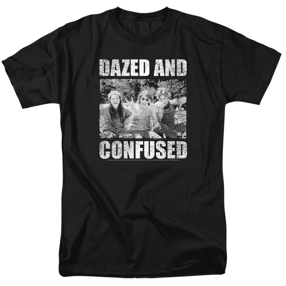 Dazed And Confused Rock On Mens T Shirt Black Black