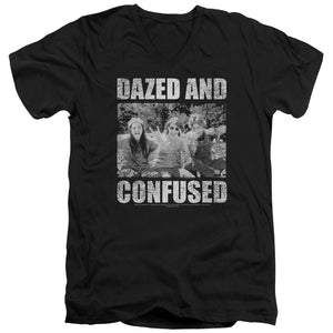 Dazed and Confused Rock On Mens Slim Fit V-Neck T Shirt Black