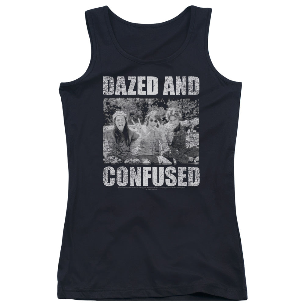 Dazed and Confused Rock On Womens Tank Top Shirt Black