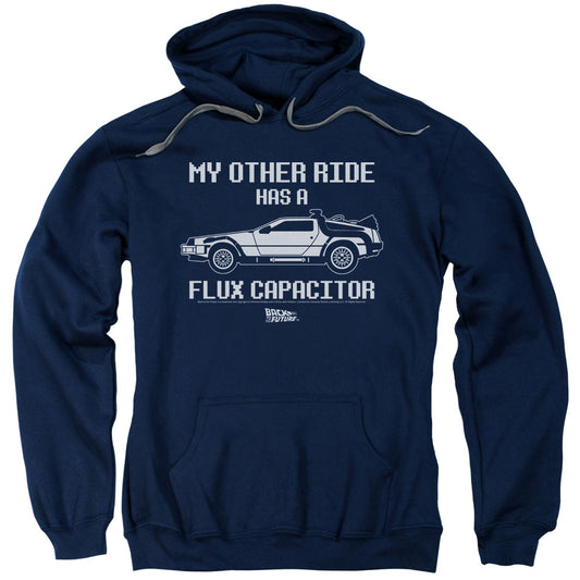 Back To The Future Other Ride Mens Hoodie Navy Blue