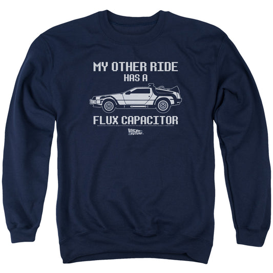Back To The Future Other Ride Mens Crewneck Sweatshirt Navy Blue