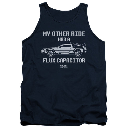 Back To The Future Other Ride Mens Tank Top Shirt Navy Blue