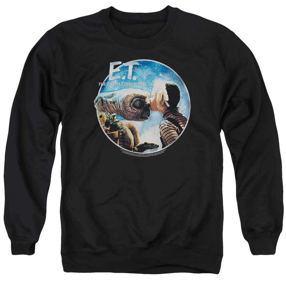 ET the Extra Terrestrial Gertie Kisses Mens Crewneck Sweatshirt Black