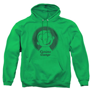 Curious George Classic Wink Mens Hoodie Kelly Green Kelly Green