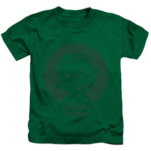 Curious George Classic Wink Juvenile Kids Youth T Shirt Kelly Green Kelly Green
