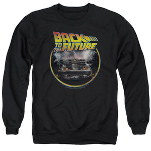 Back To The Future Back Mens Crewneck Sweatshirt Black