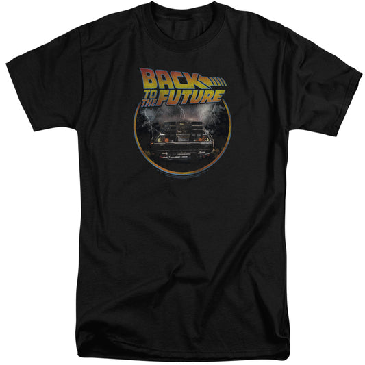 Back To The Future Back Mens Tall T Shirt Black