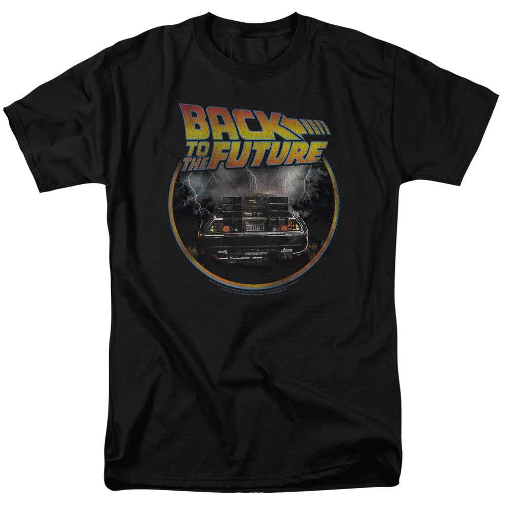 Back To The Future Back Mens T Shirt Black Black Officially Licensed