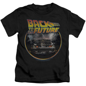 Back To The Future Back Juvenile Kids Youth T Shirt Black