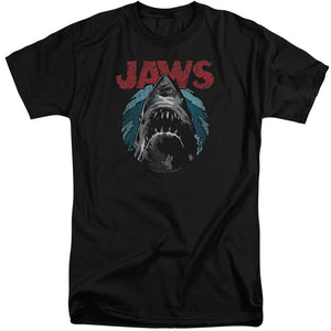 Jaws Water Circle Mens Tall T Shirt Black