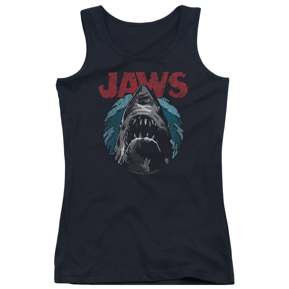 Jaws Water Circle Womens Tank Top Shirt Black