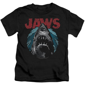 Jaws Water Circle Juvenile Kids Youth T Shirt Black